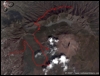 Veduta satellitare con traccia GPS del percorso