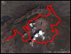 Veduta satellitare con traccia GPS del percorso